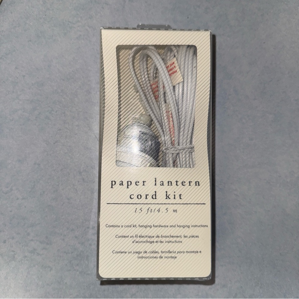 Pier 1 White Lantern Cord Set